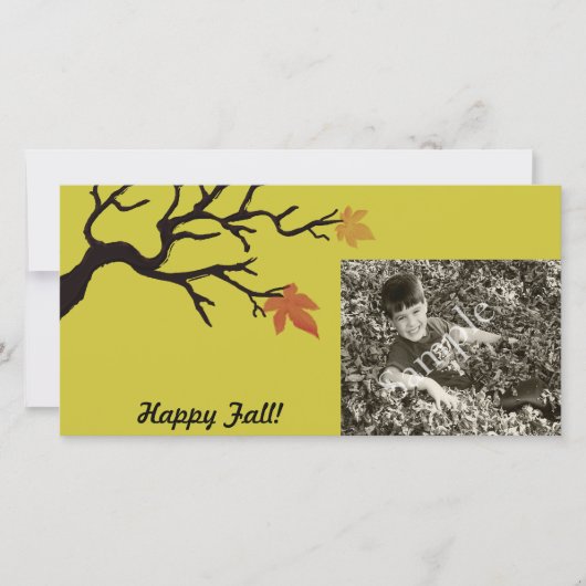 Herfstviering Fotokaart (Voorkant)