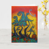 Herfstviering Kaarten (Gele Bloem)