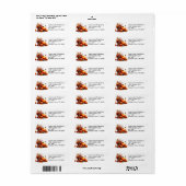 Herfstviering Retouradreslabel Etiket (Full Sheet)