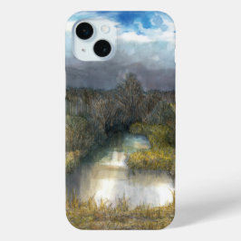 herfstvijver iPhone 15 mini hoesje