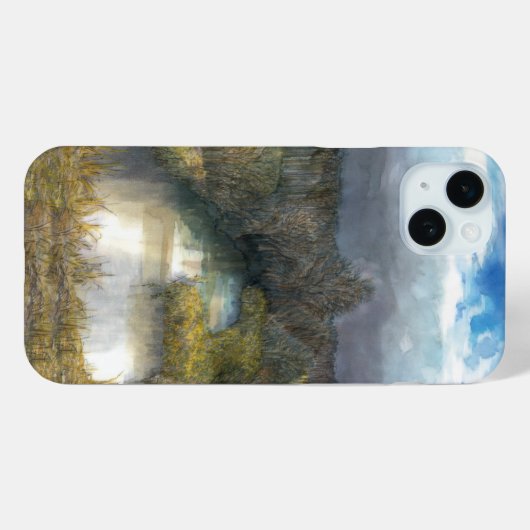 herfstvijver Case-Mate iPhone case (Achterkant (horizontaal))
