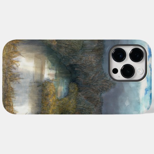 herfstvijver Case-Mate iPhone case (Achterkant (horizontaal))