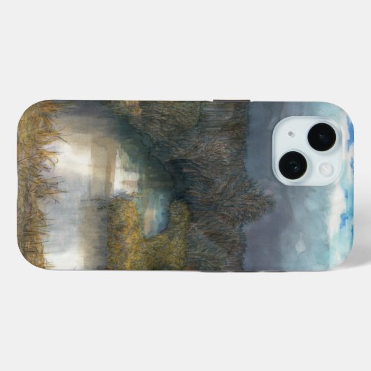 herfstvijver Case-Mate iPhone case (Achterkant (horizontaal))