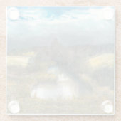 herfstvijver glazen onderzetter (Achterkant)