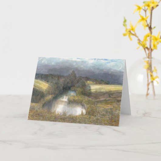 herfstvijver kaart (Gele Bloem)