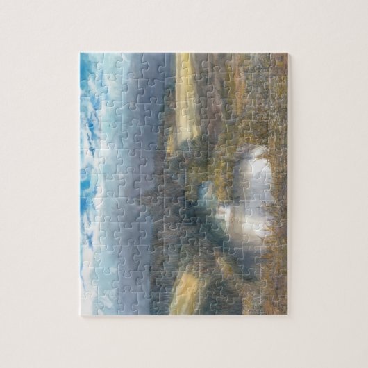 herfstvijver legpuzzel (Verticaal)