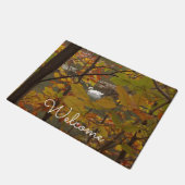 Herfstvijver met zwaan deurmat (Schuin)