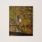 Herfstvijver met zwaan legpuzzel (Verticaal)