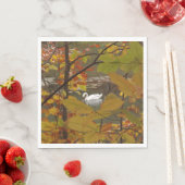 Herfstvijver met zwaan servet (Insitu)