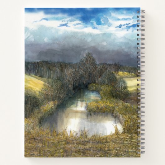 herfstvijver notitieboek (Achterkant)