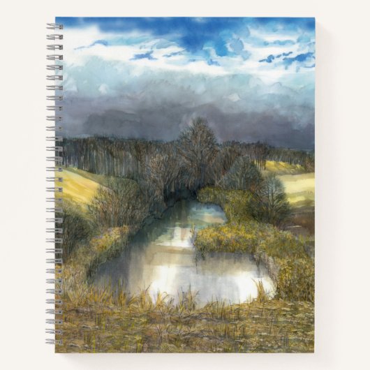 herfstvijver notitieboek (Voorkant)