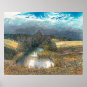 herfstvijver poster