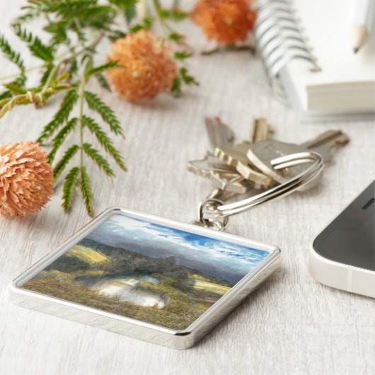 herfstvijver sleutelhanger (Zijkant)