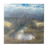 herfstvijver tegeltje (Voorkant)