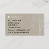 herfstvijver visitekaartje (Achterkant)