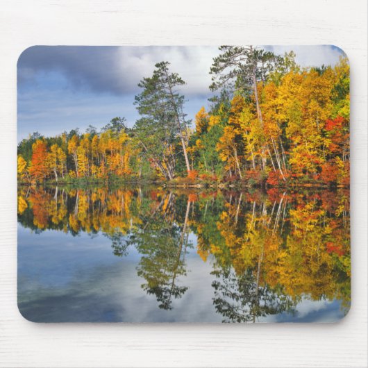 Herfstvijverreflecties, Maine Muismat (Voorkant)