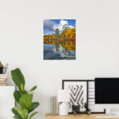 Herfstvijverreflecties, Maine Poster (Thuiskantoor)