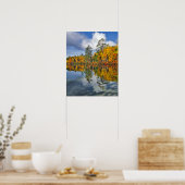 Herfstvijverreflecties, Maine Poster (Keuken)