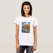 Herfstvijverreflecties, Maine T-shirt (Voorkant volledig)