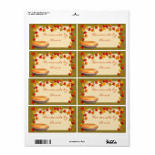 Herfstvoedseletiket Etiket (Full Sheet)