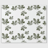 Herfstvoetafdruk Cadeaupapier (Vlak)