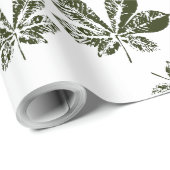 Herfstvoetafdruk Cadeaupapier (Rol Hoek)