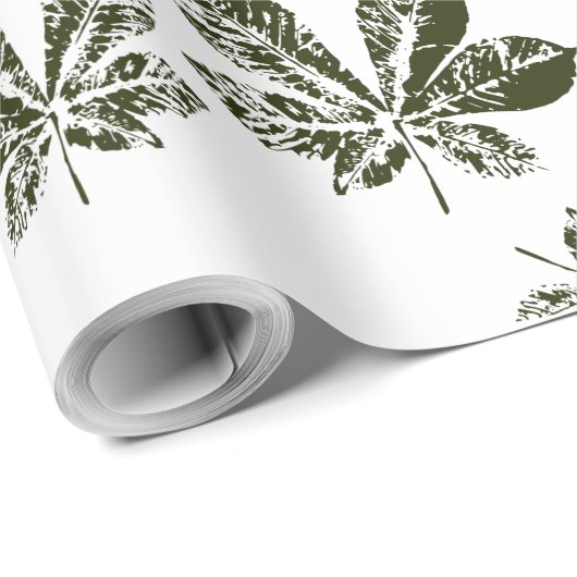 Herfstvoetafdruk Cadeaupapier (Rol Hoek)