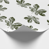 Herfstvoetafdruk Cadeaupapier (Hoek)