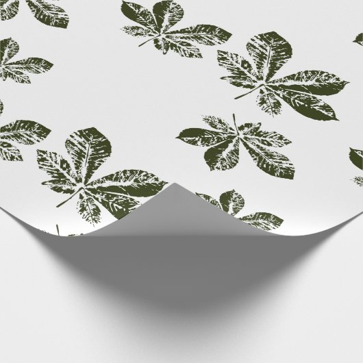 Herfstvoetafdruk Cadeaupapier (Hoek)