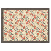 Herfstvogels en bloemen tafelkleed Seizoensgebonde (Voorkant (Horizontaal))