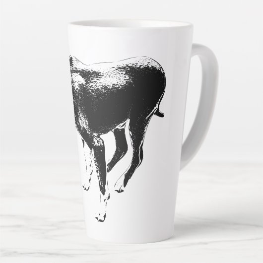 Herfstvoogd in inkt latte mok (Rechterhoek)