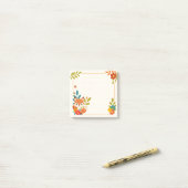 Herfstvos Bloemen En Bladeren Post-it® Notes (Op bureau)