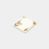 Herfstvos Bloemen En Bladeren Post-it® Notes (Schuin)