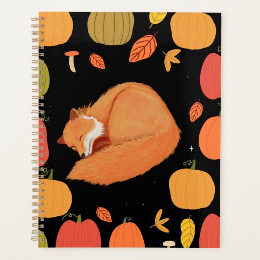 Herfstvos slapend planner (Voorkant)