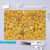 Herfstvossen op sinaasappel tissuepapier (Craft)