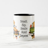 Herfstvrachtwagens Tweekleurige Koffiemok (Center)