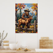 Herfstvrienden: Bigfoot en de Wapiti Poster (Keuken)