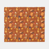 Herfstvrienden Fleece Deken (Voorkant (Horizontaal))