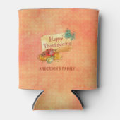 Herfstvruchten Oranje achtergrond Blikjeskoeler (Voorkant)