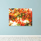 'Herfstvuur' Wrapped Canvas Print (Insitu (Houten vloer))