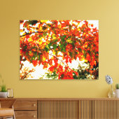 'Herfstvuur' Wrapped Canvas Print (Insitu (Woonkamer))