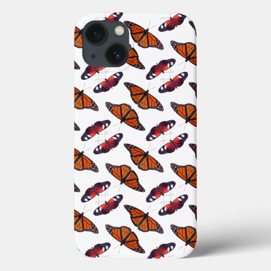 Herfstwaas Vlinder iPad Hoes (Wit) (Achterkant)