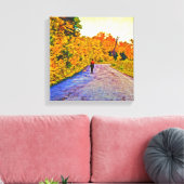 Herfstwandeling Canvas Afdruk (Insitu (Woonkamer))