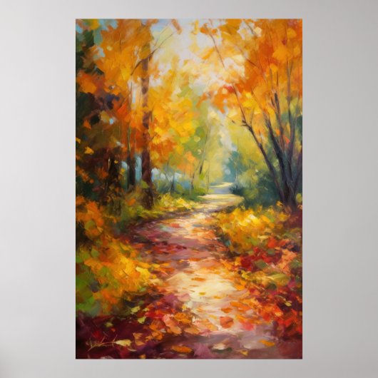 Herfstwandeling Fine Art Poster (Voorkant)