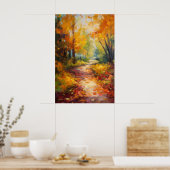 Herfstwandeling Fine Art Poster (Keuken)