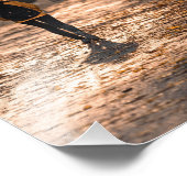 Herfstwandeling in Golden Park Lane - Vredige Natu Foto Afdruk (Hoek)