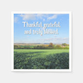 Herfstwandeling in het land - aangepaste Thanksgiv Servet (Voorkant)