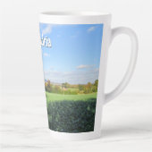 Herfstwandeling in het land - Groot gepersonalisee Latte Mok (Rechts)