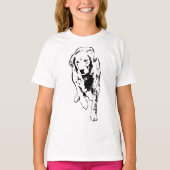 Herfstwandeling, Inked Retriever T-shirt (Voorkant)