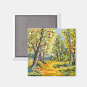 Herfstwandeling onder het bos. magneet (Voorkant / Achterkant)